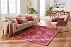 Tapis vintage rose framboise : ANA768ROS ANATOLIA