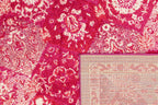 Tapis vintage rose framboise : ANA768ROS ANATOLIA