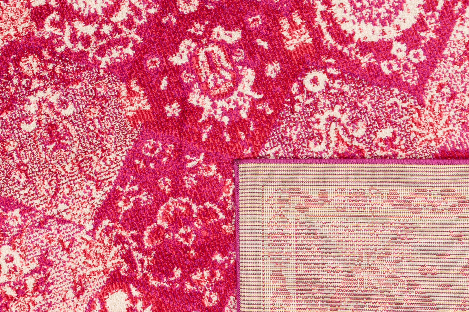 Tapis vintage rose framboise : ANA768ROS ANATOLIA