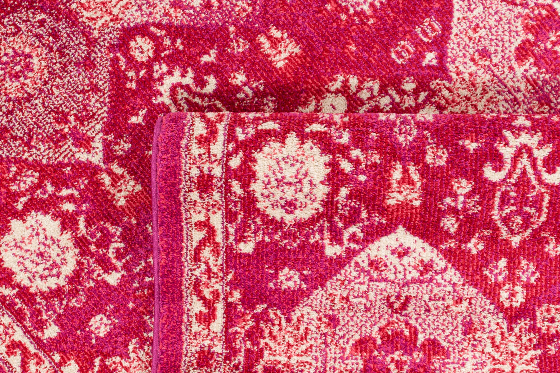 Tapis vintage rose framboise : ANA768ROS ANATOLIA