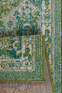 Tapis vintage vert à motif : ANA768VER - Nazar rugs 