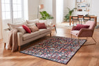 Tapis vintage à motifs bleu : ANA771BLE ANATOLIA