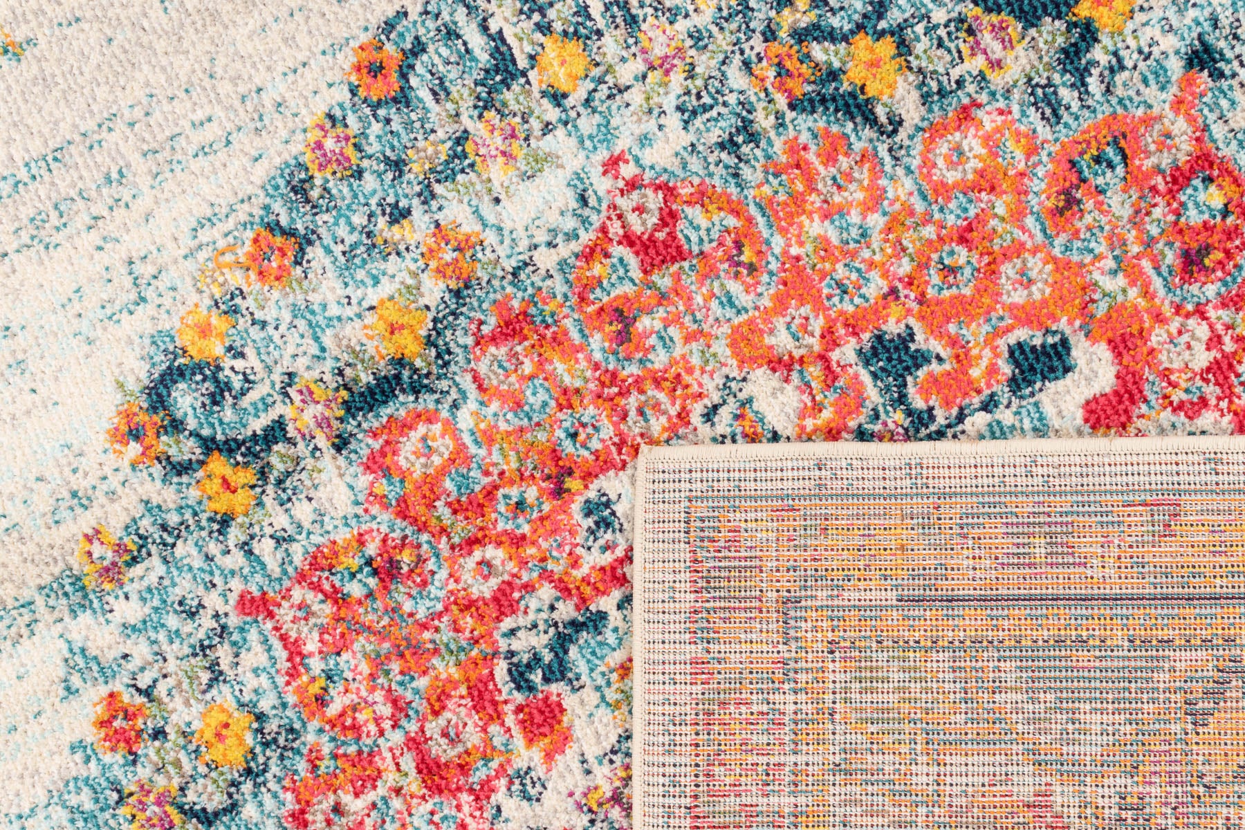 Tapis à motif antique multicolore : ANA777CRE ANATOLIA
