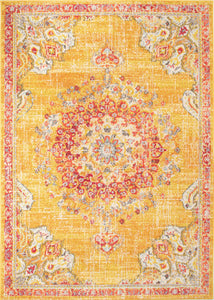 Tapis à motif jaune : ANA777JAU - Nazar rugs 200X290cm