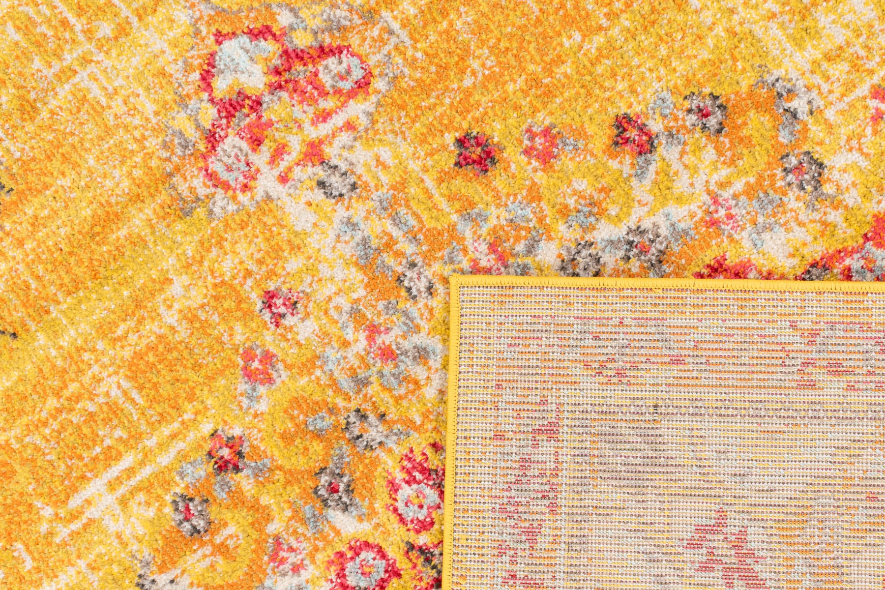 Tapis vintage jaune : ANA777JAU ANATOLIA