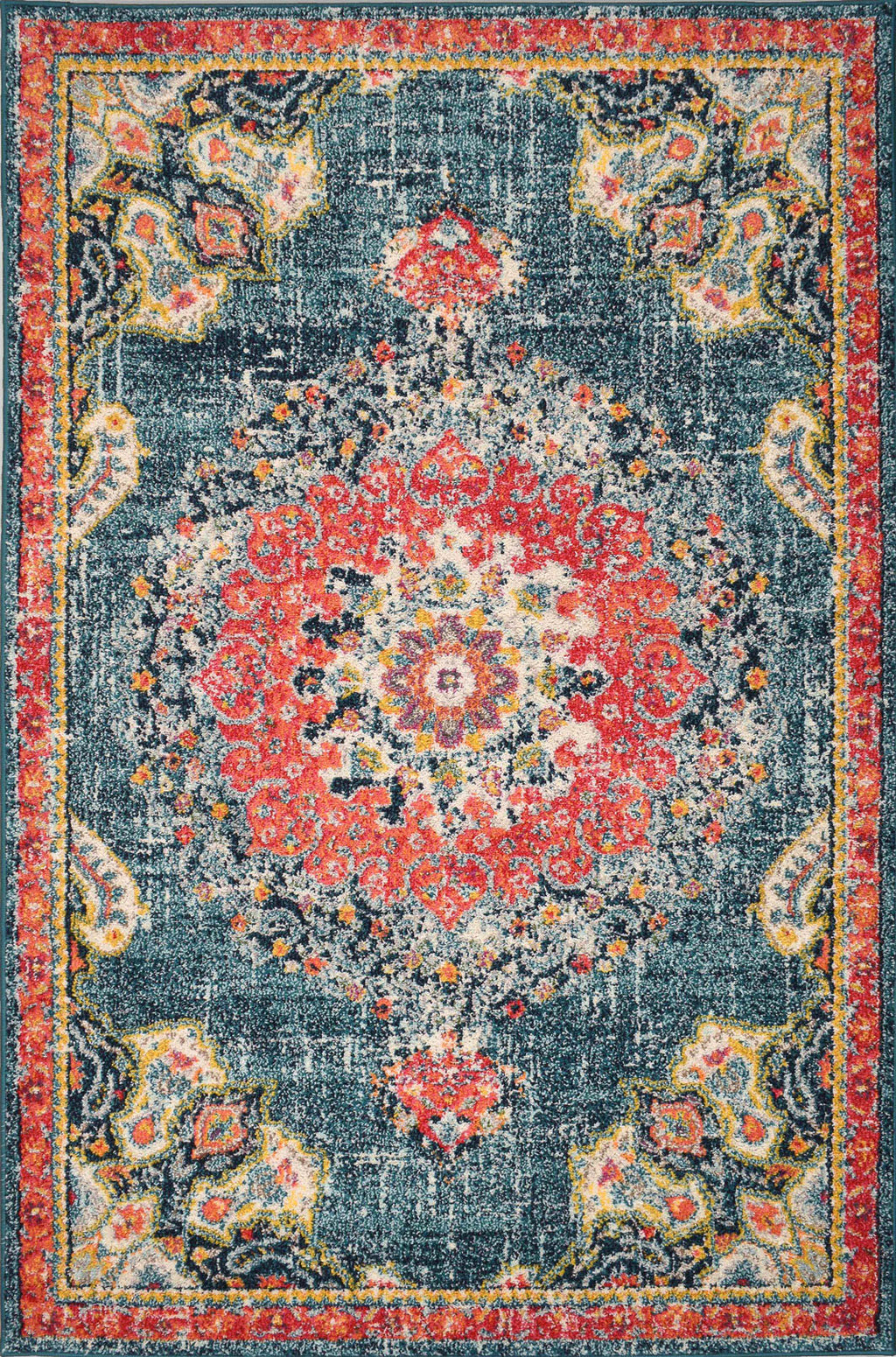 Tapis à motif turquoise : ANA777TUR ANATOLIA