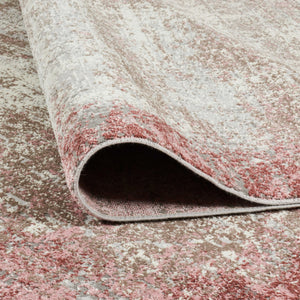 Tapis effet délavé rose style vintage : ANT712ROS - Nazar rugs 