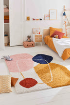 Tapis enfant multicolore à motif géométrique : AQU128MUL AQUARELLE