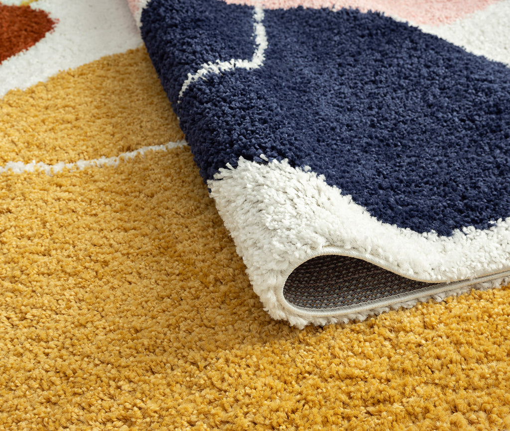 Tapis enfant multicolore à motif géométrique : AQU128MUL AQUARELLE