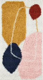 Tapis enfant multicolore à motif géométrique : AQU128MUL AQUARELLE