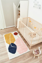 Tapis enfant multicolore à motif géométrique : AQU128MUL AQUARELLE