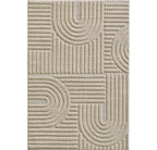 ART - tapis rectangulaire design en relief : ART1121BEI ART