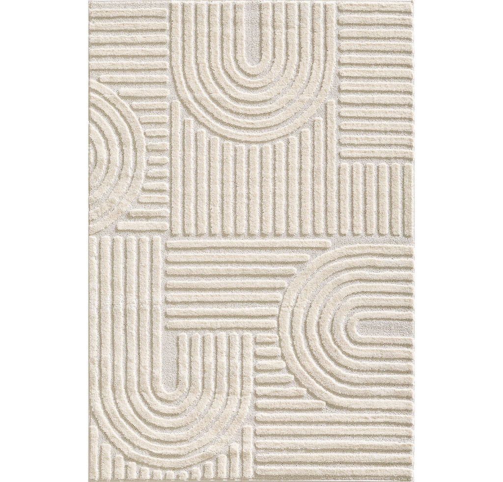 ART - tapis rectangulaire design en relief : ART1121CRE ART