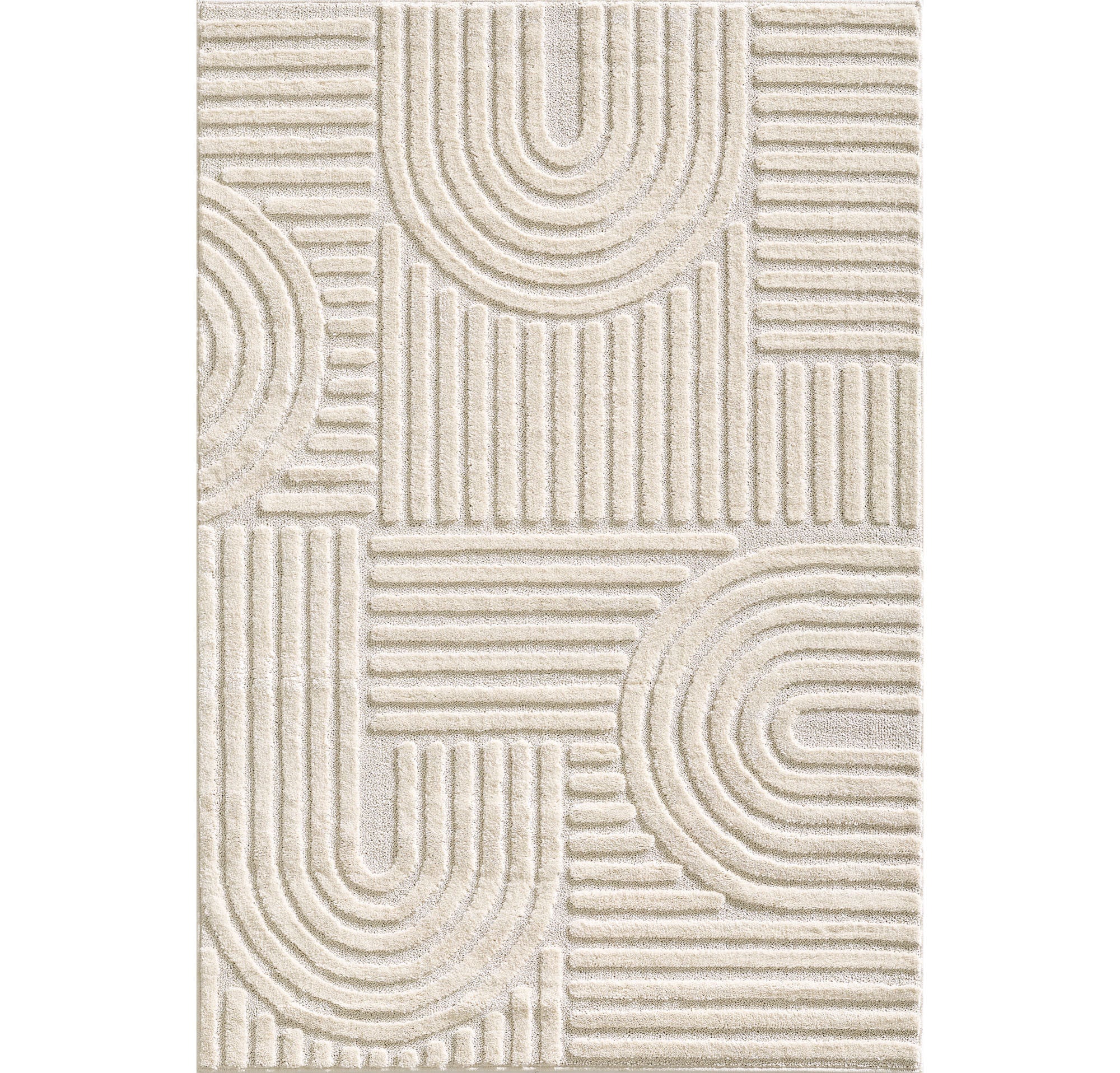 ART - tapis rectangulaire design en relief : ART1121CRE ART