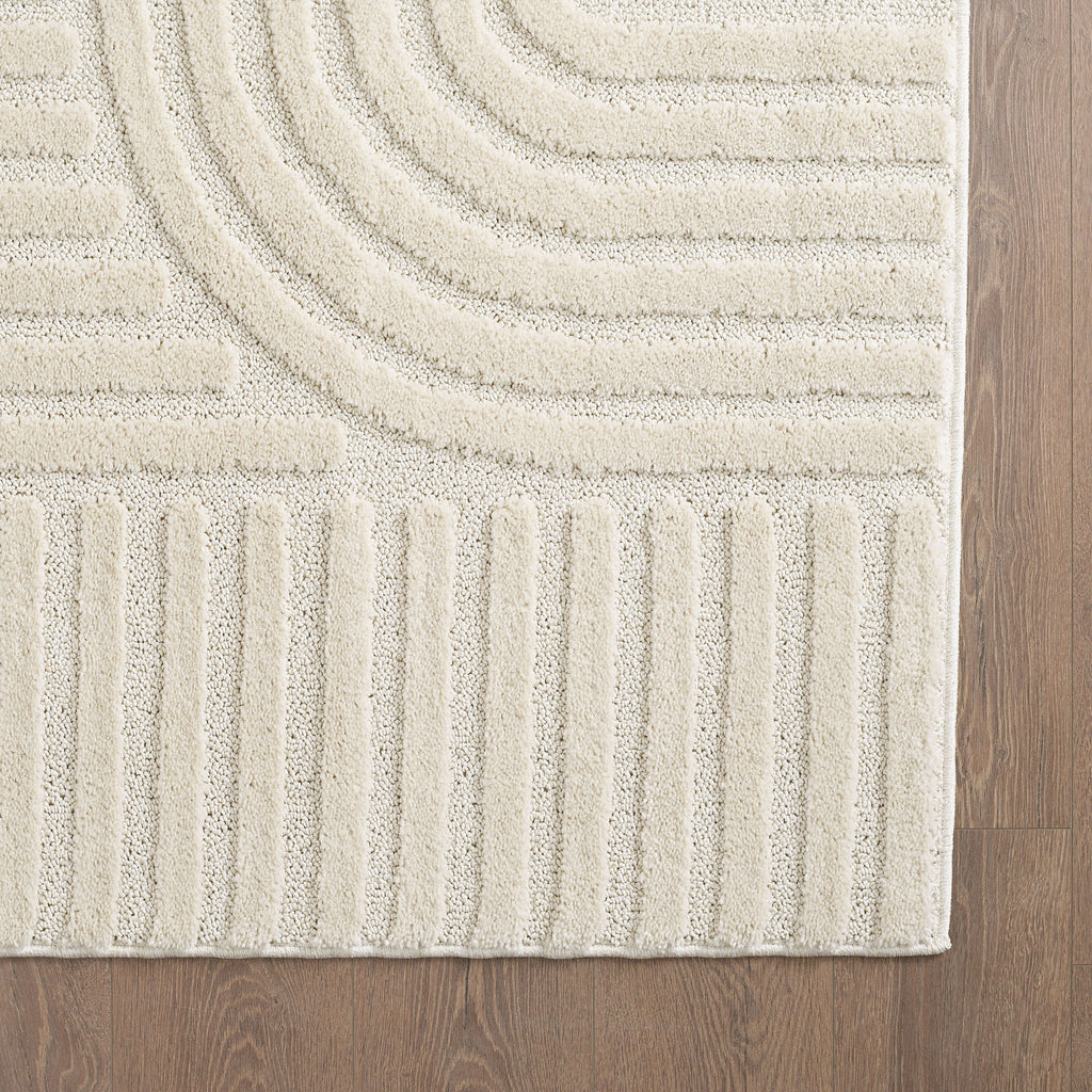 ART - tapis rectangulaire design en relief : ART1121CRE ART