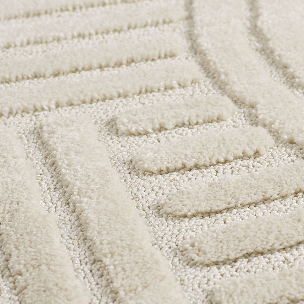 ART - tapis rond design en relief : ART1121CRE ART