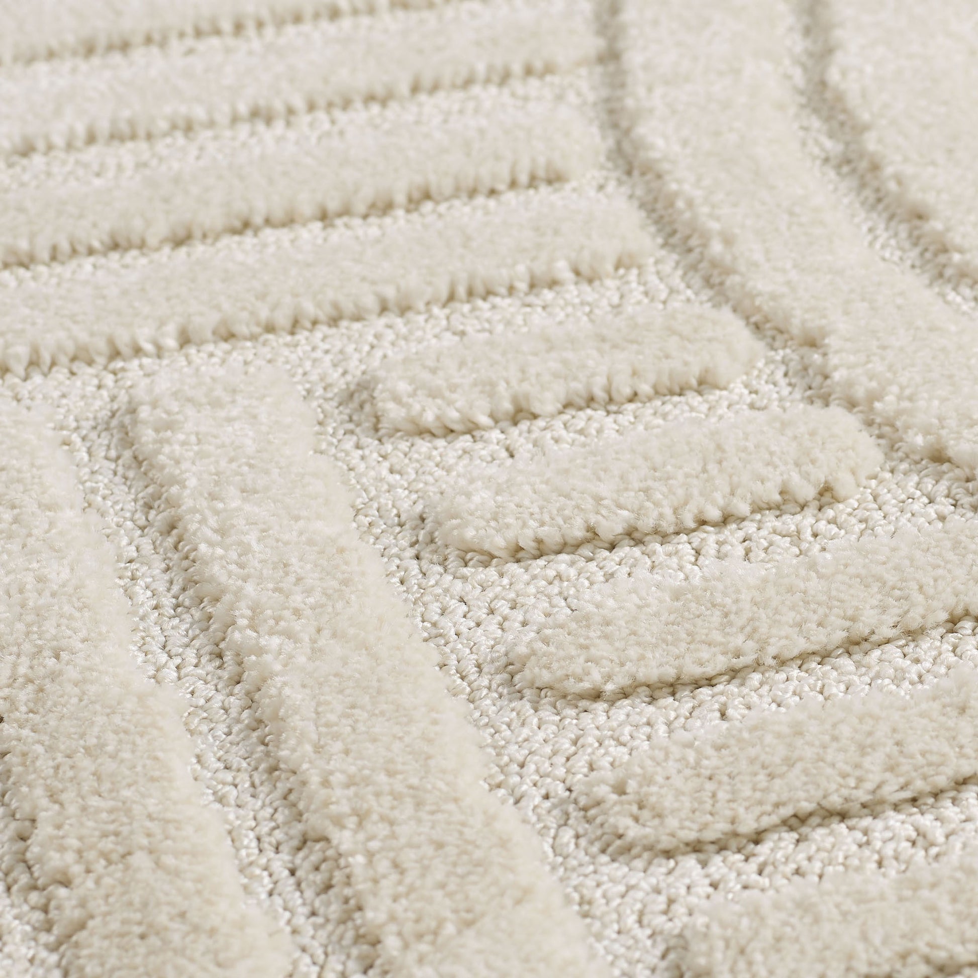 ART - tapis rond design en relief : ART1121CRE ART