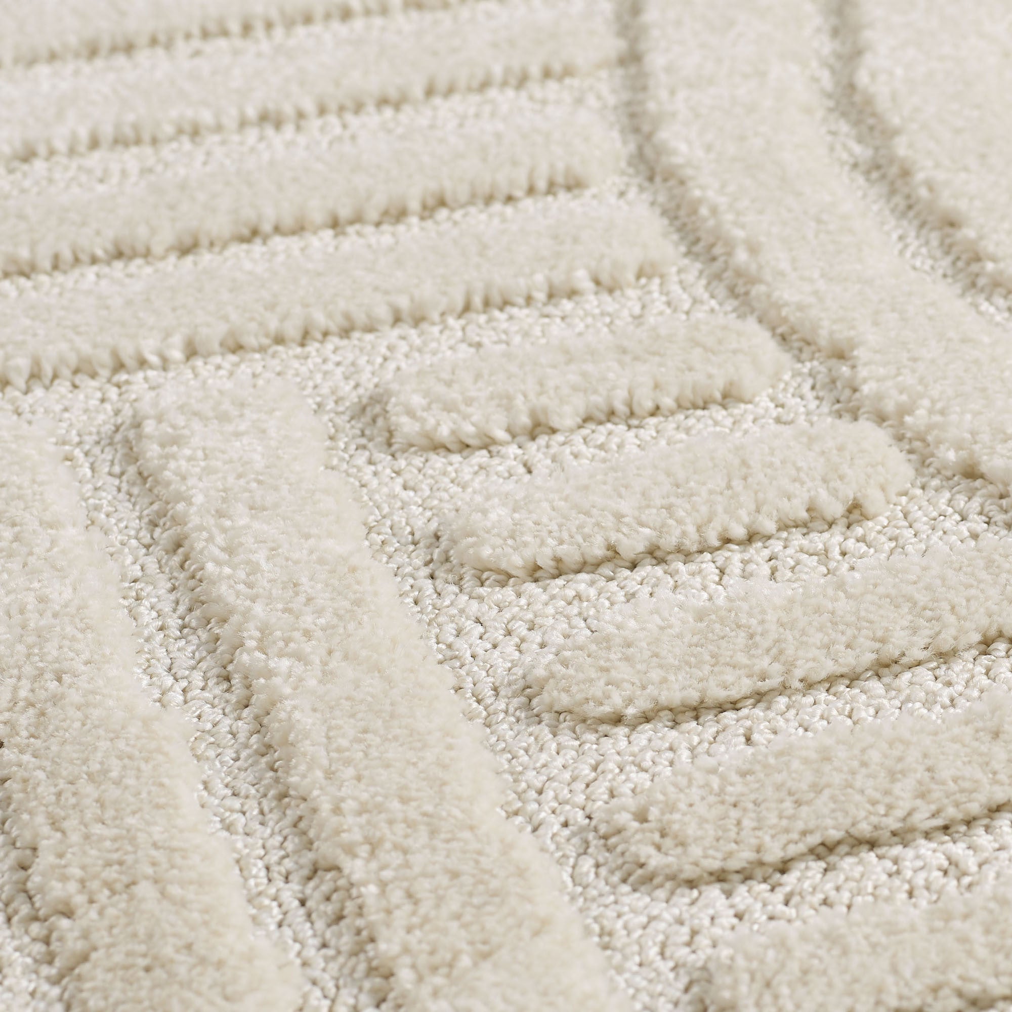 ART - tapis rond design en relief : ART1121CRE ART