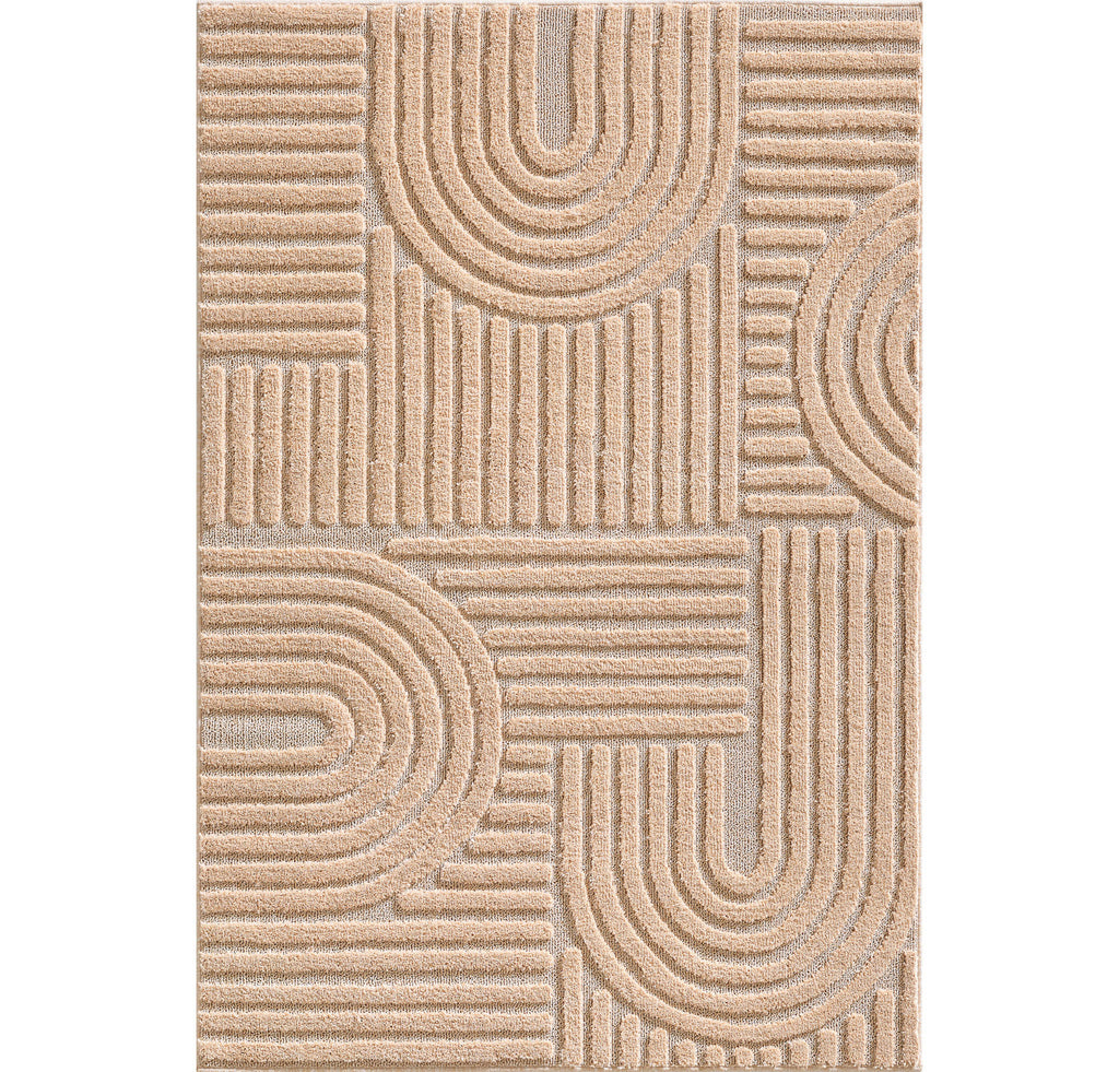 ART - tapis rectangulaire design en relief : ART1121ROS ART