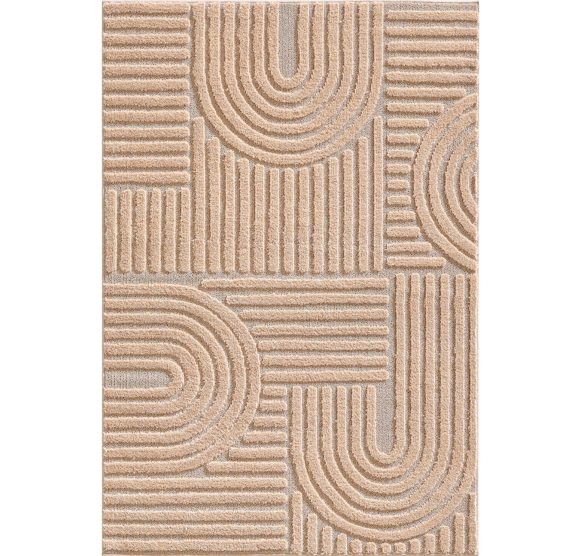 ART - tapis rectangulaire design en relief : ART1121ROS ART