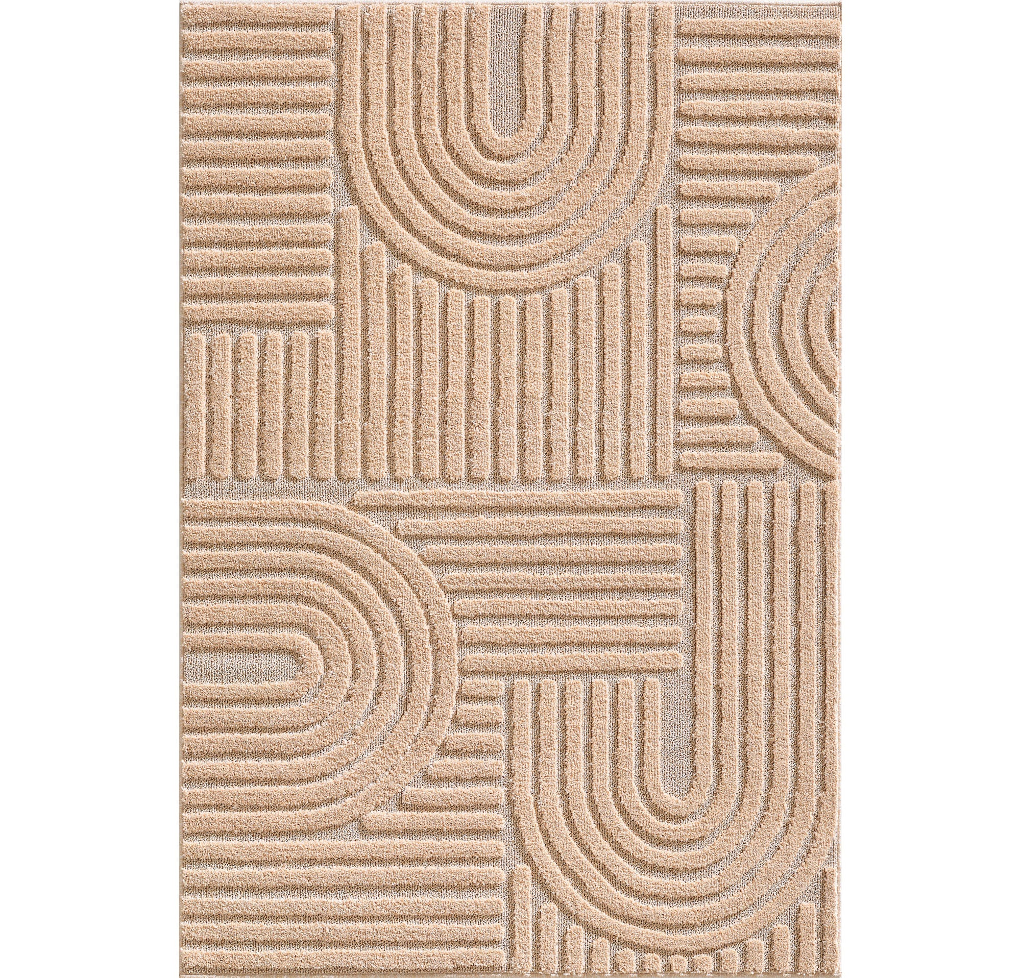 ART - tapis rectangulaire design en relief : ART1121ROS ART