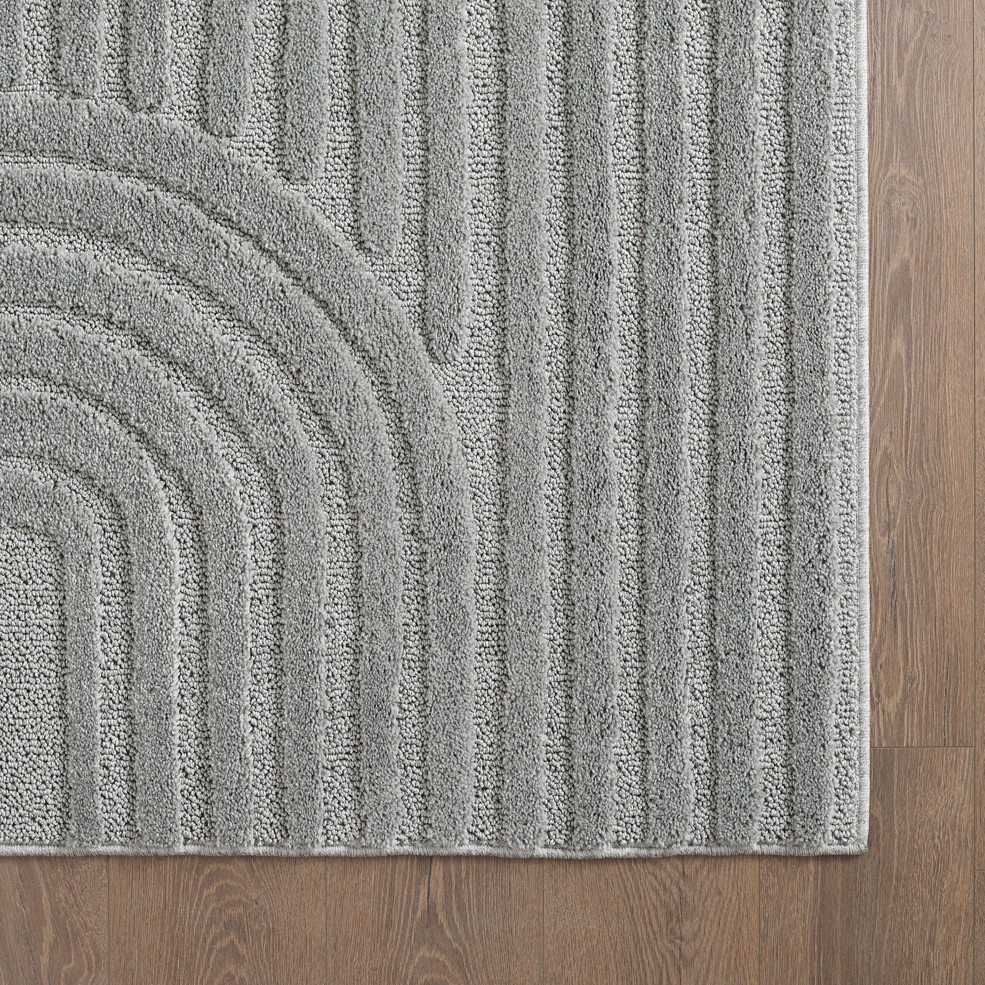 ART - tapis rectangulaire design en relief : ART1121SIL ART