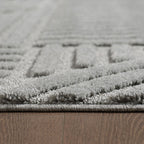 ART - tapis rectangulaire design en relief : ART1121SIL ART