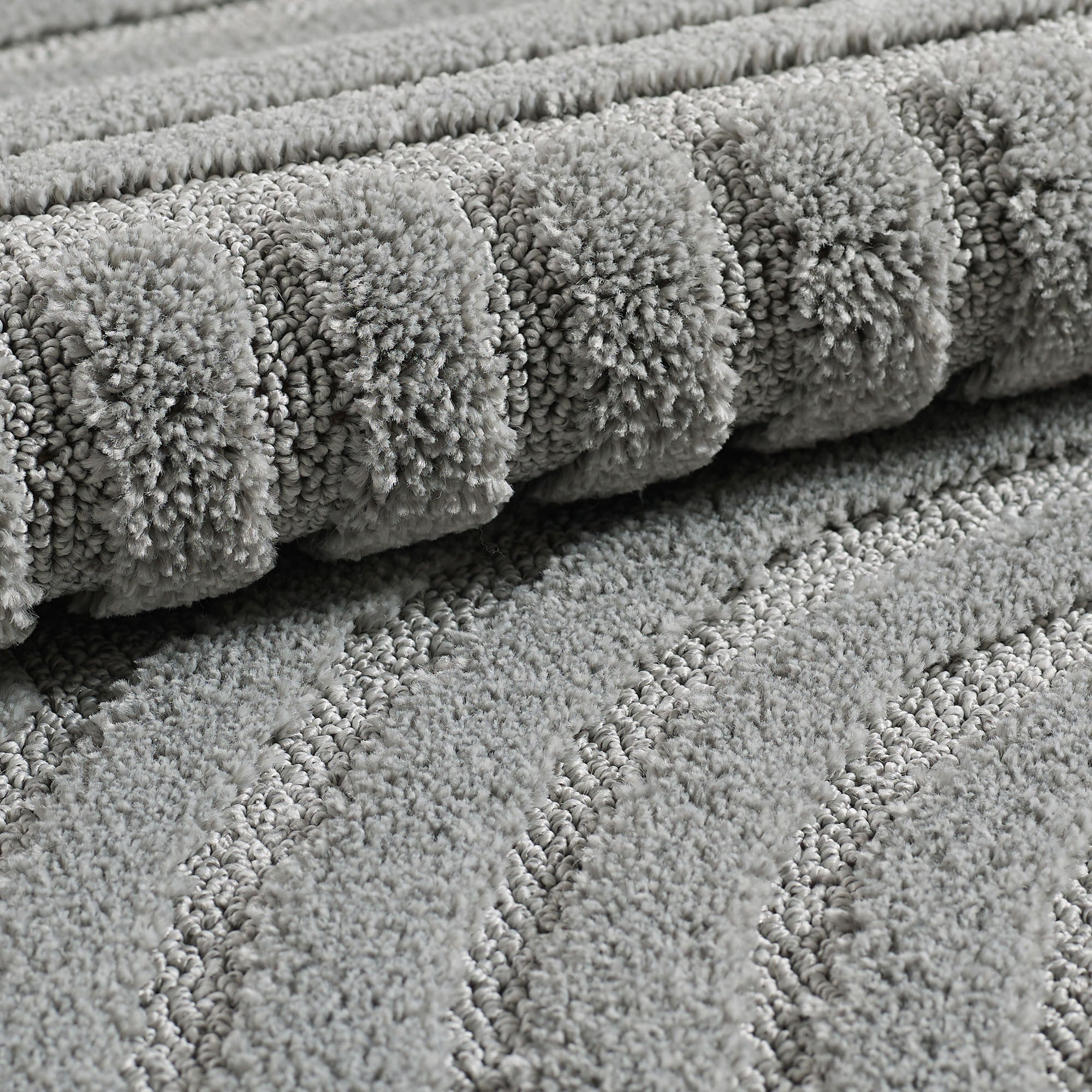 ART - tapis rond design en relief : ART1121SIL ART