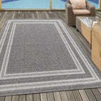 ARUBA - Tapis intérieur / extérieur à motif géométrique gris - ARU4901GRI ARUBA