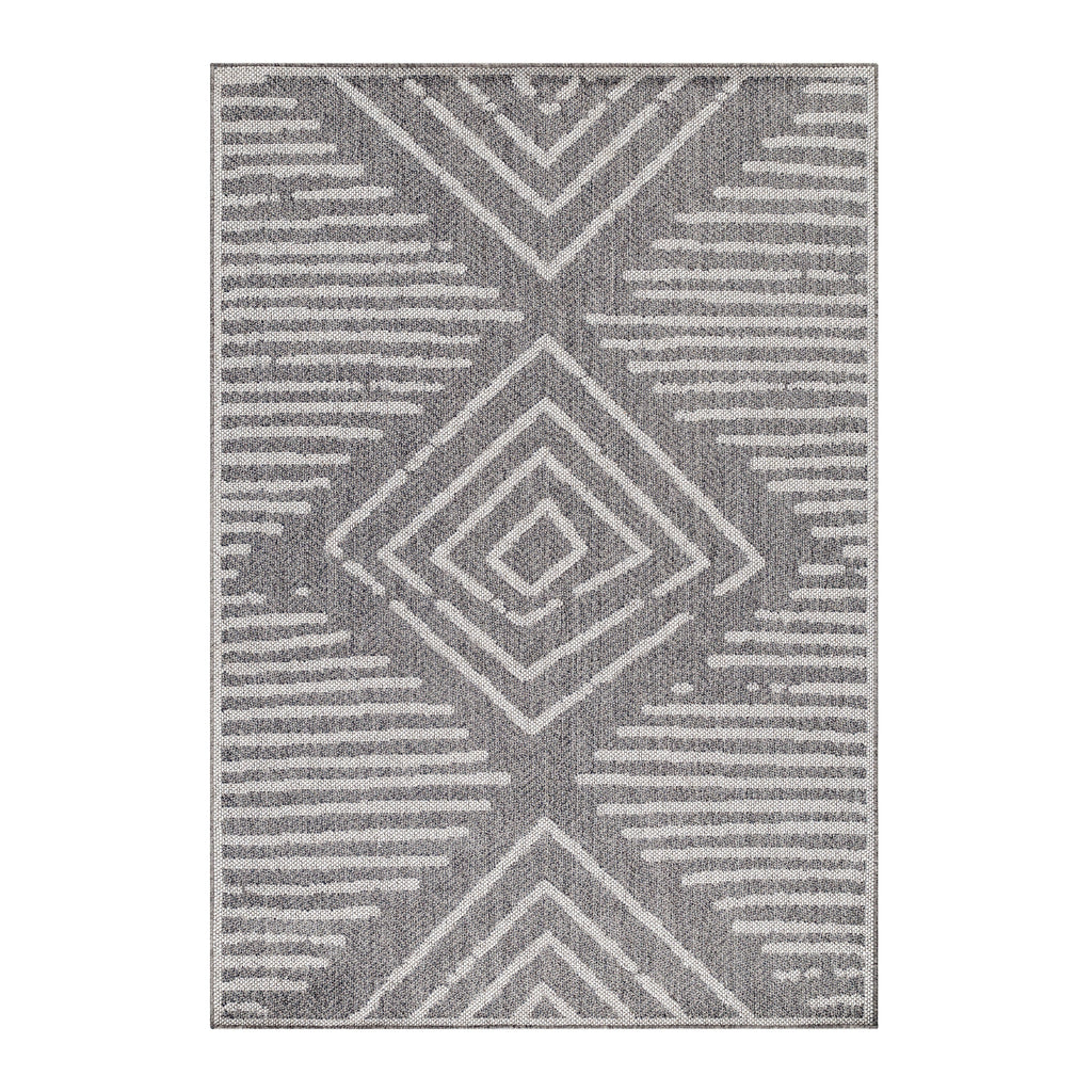 ARUBA - Tapis intérieur / extérieur à motif berbère gris - ARU4902GRI ARUBA