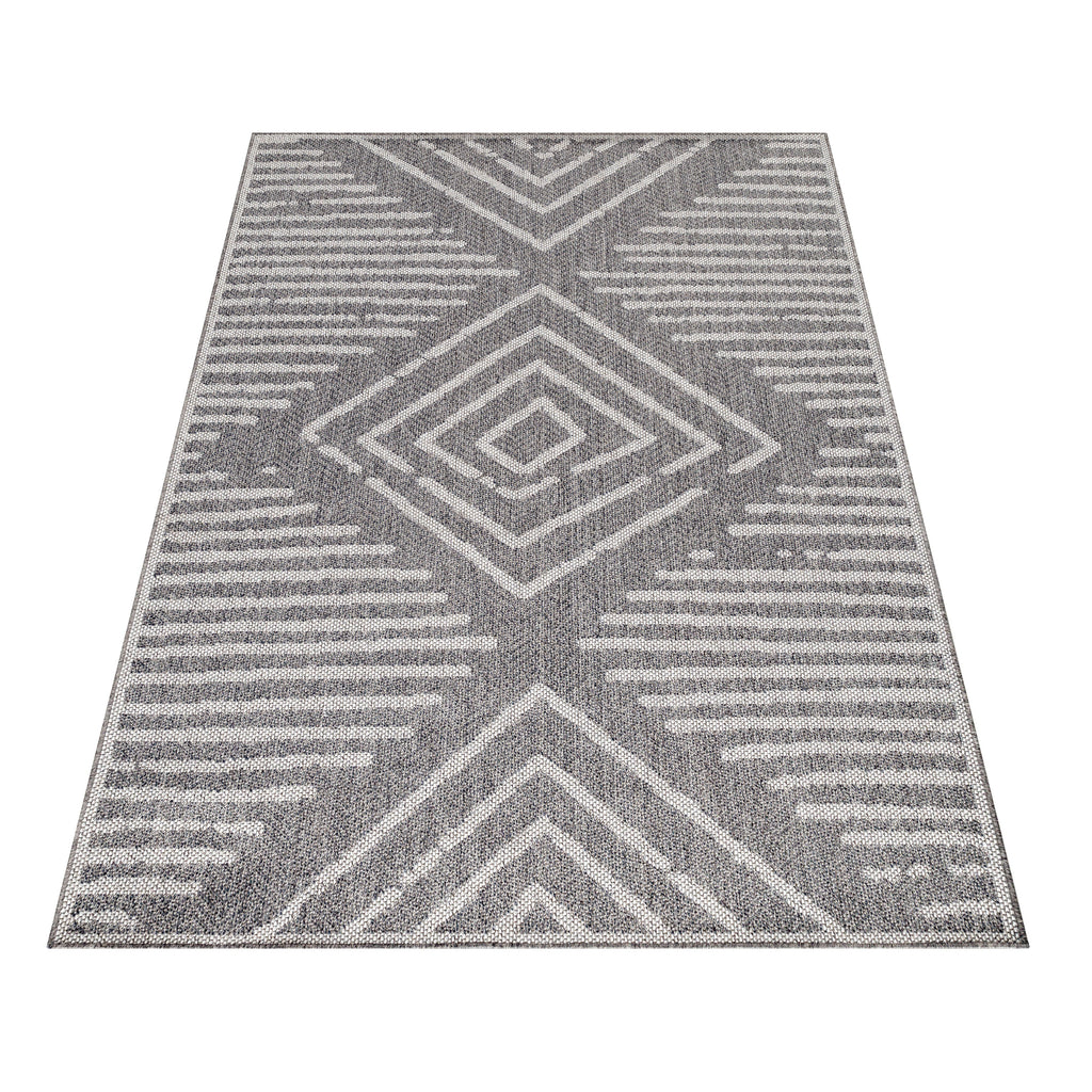 ARUBA - Tapis intérieur / extérieur à motif berbère gris - ARU4902GRI ARUBA