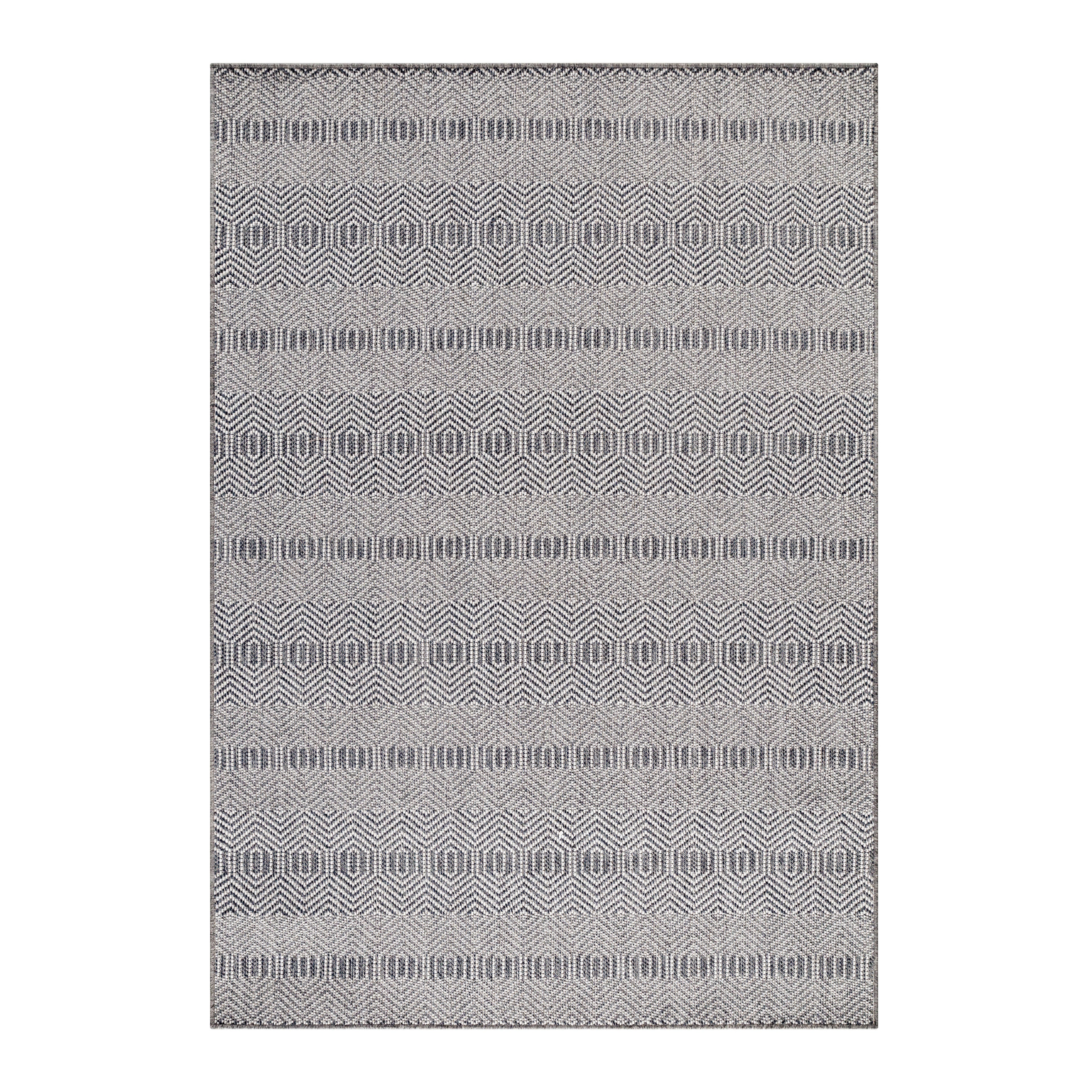 ARUBA - Tapis intérieur / extérieur à motif contemporain gris - ARU4903GRI ARUBA