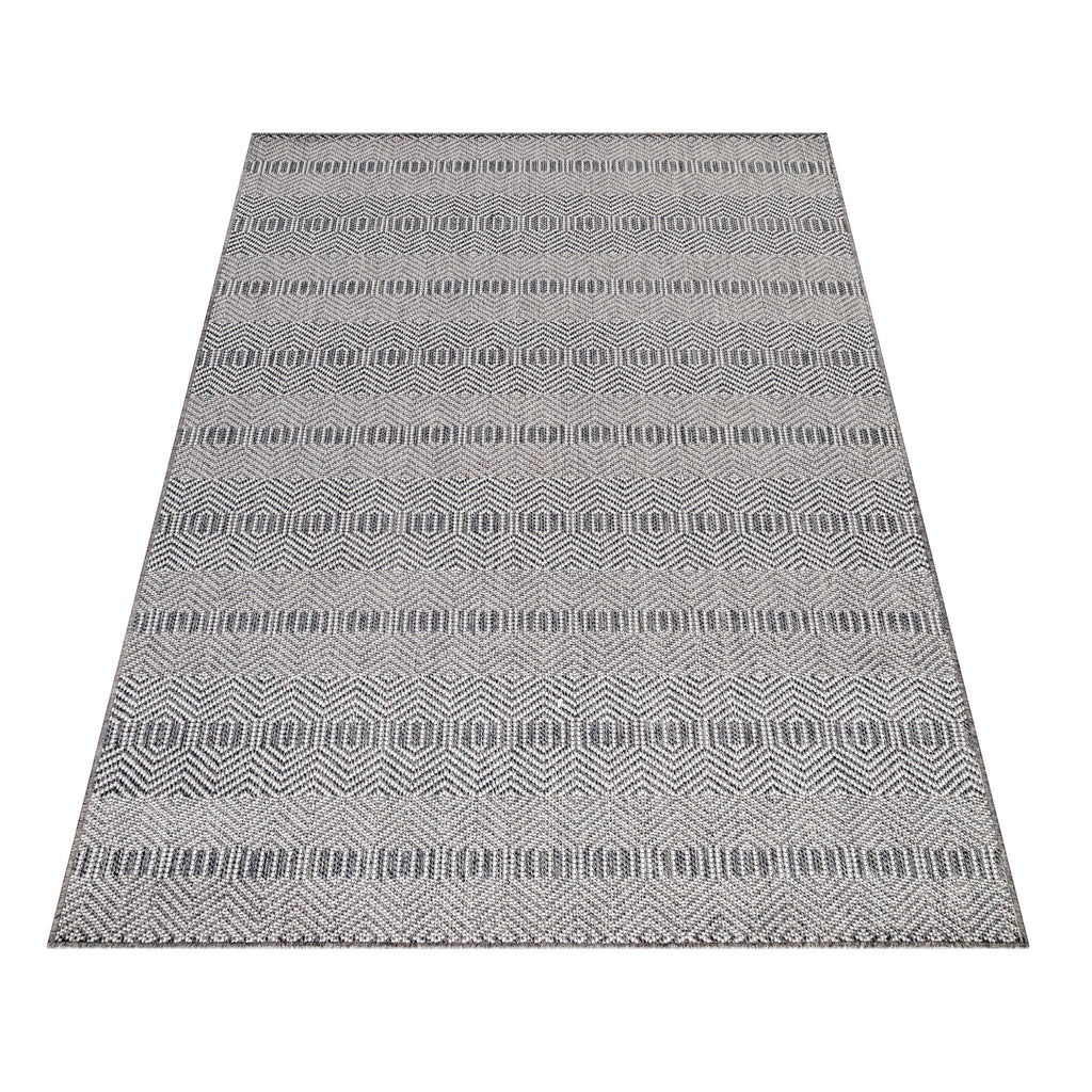 ARUBA - Tapis intérieur / extérieur à motif contemporain gris - ARU4903GRI ARUBA