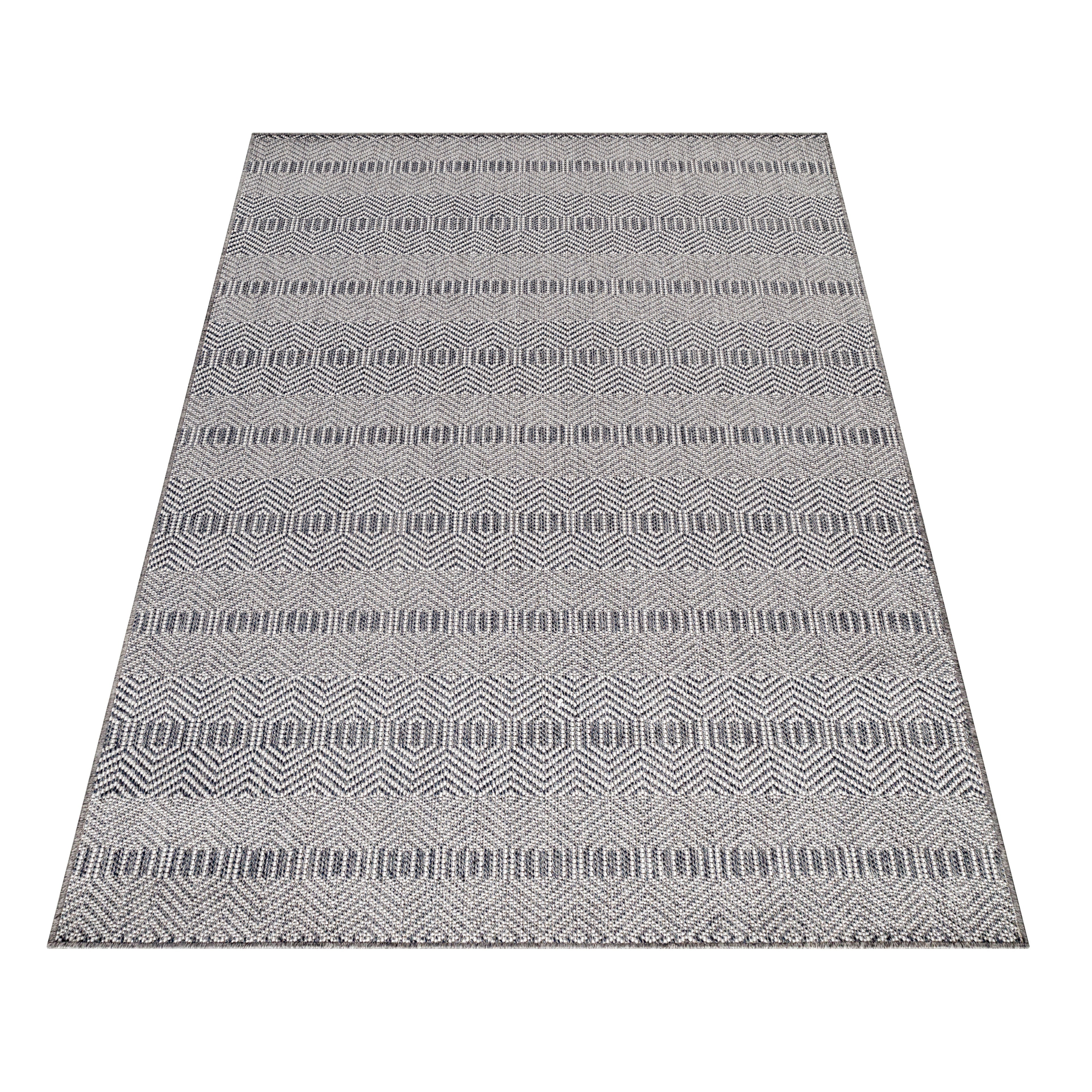 ARUBA - Tapis intérieur / extérieur à motif contemporain gris - ARU4903GRI ARUBA
