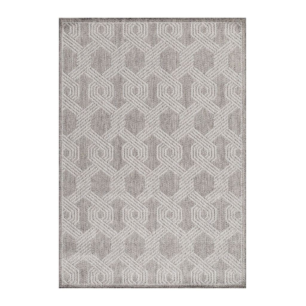 ARUBA - Tapis intérieur / extérieur à motif graphique gris - ARU4904GRI ARUBA