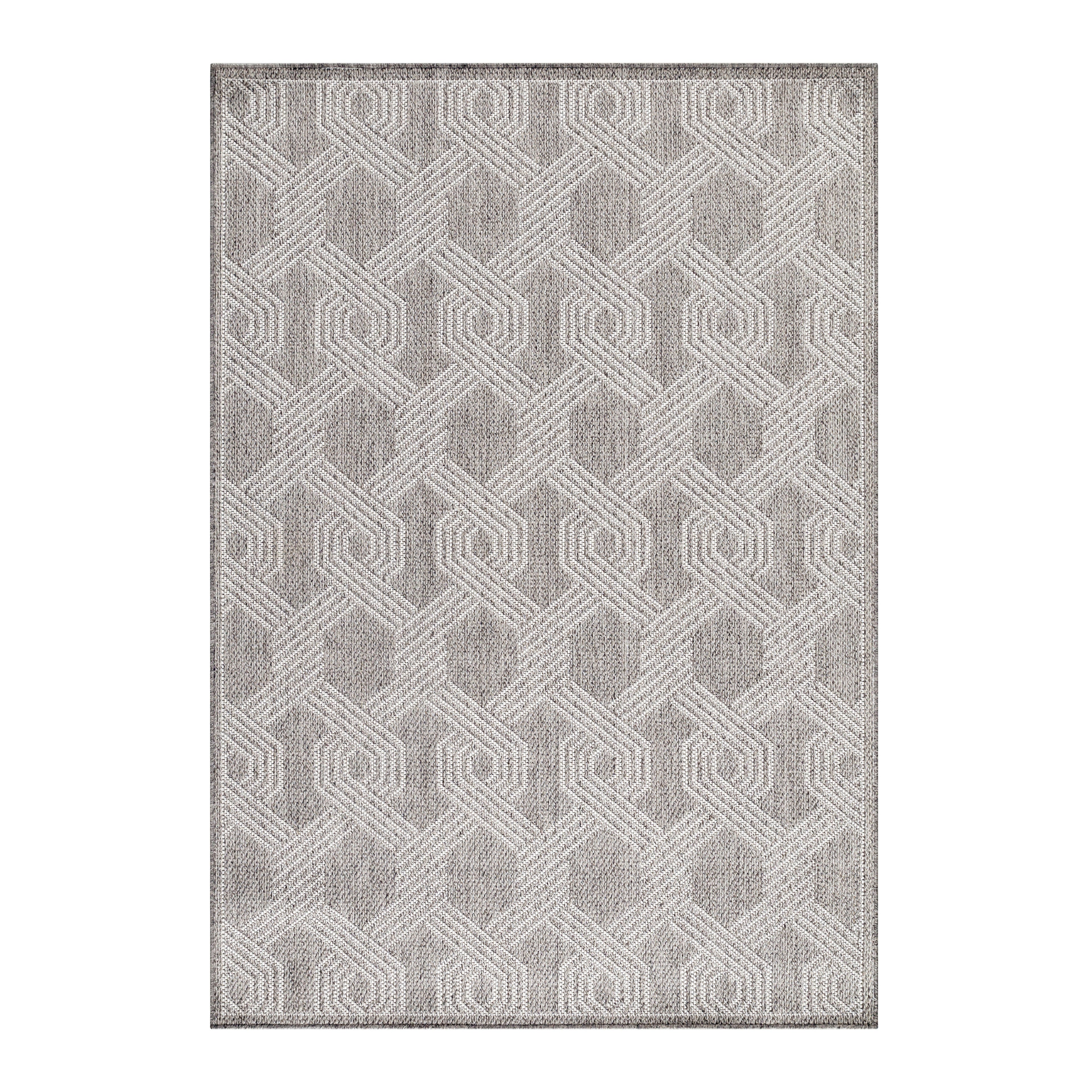ARUBA - Tapis intérieur / extérieur à motif graphique gris - ARU4904GRI ARUBA