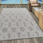 ARUBA - Tapis intérieur / extérieur à motif graphique gris - ARU4904GRI ARUBA