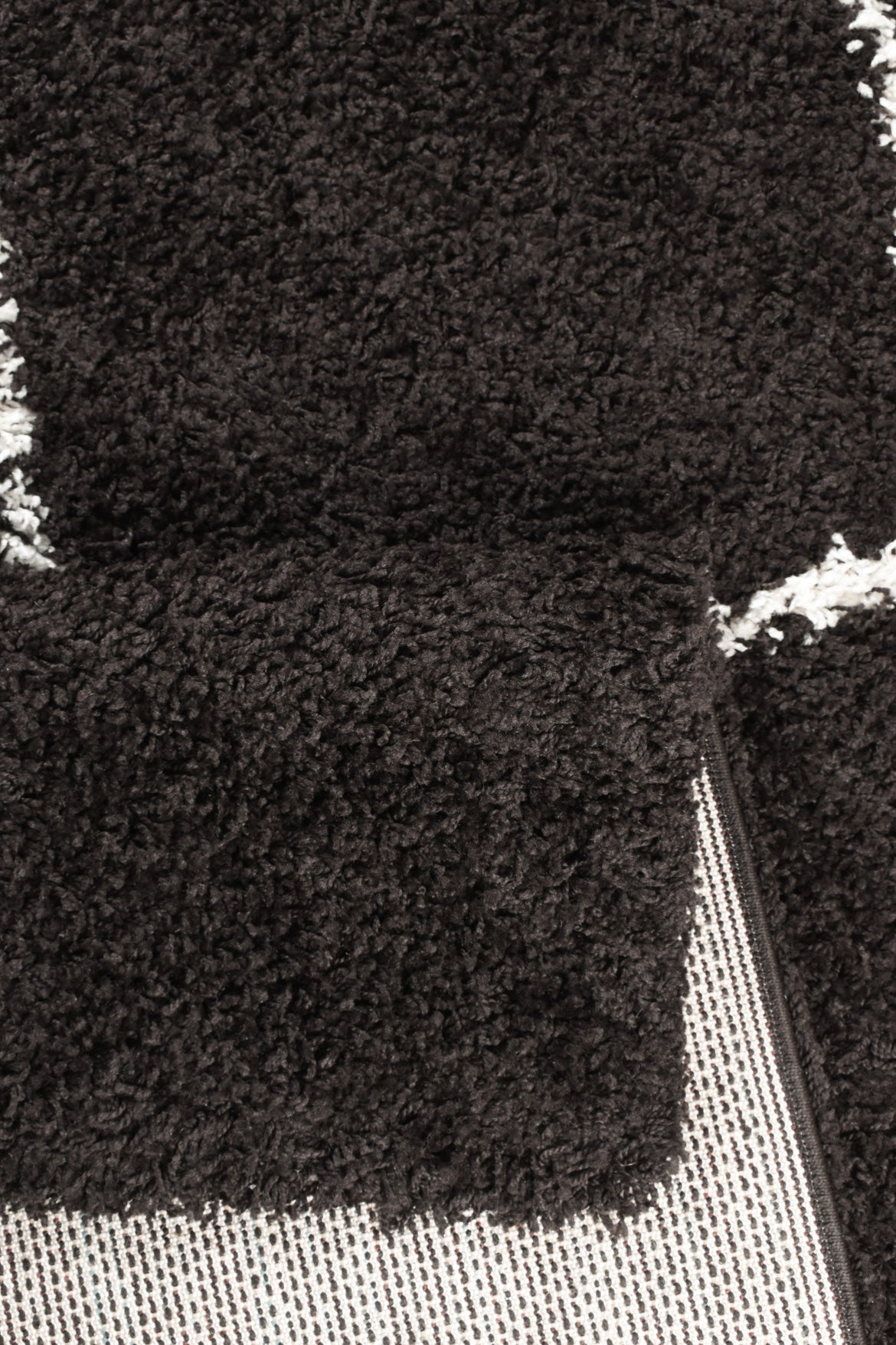 Tapis shaggy en polypropylène à motif berbère brun et crème : ASM380MAR ASMA