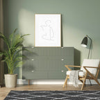 Tapis berbère en  laine artificielle  anthracite et crème : ASM450ANT ASMA