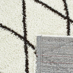 Tapis berbère à losange crème et brun : ASM450CRE ASMA