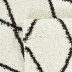 Tapis berbère à losange crème et brun : ASM450CRE ASMA
