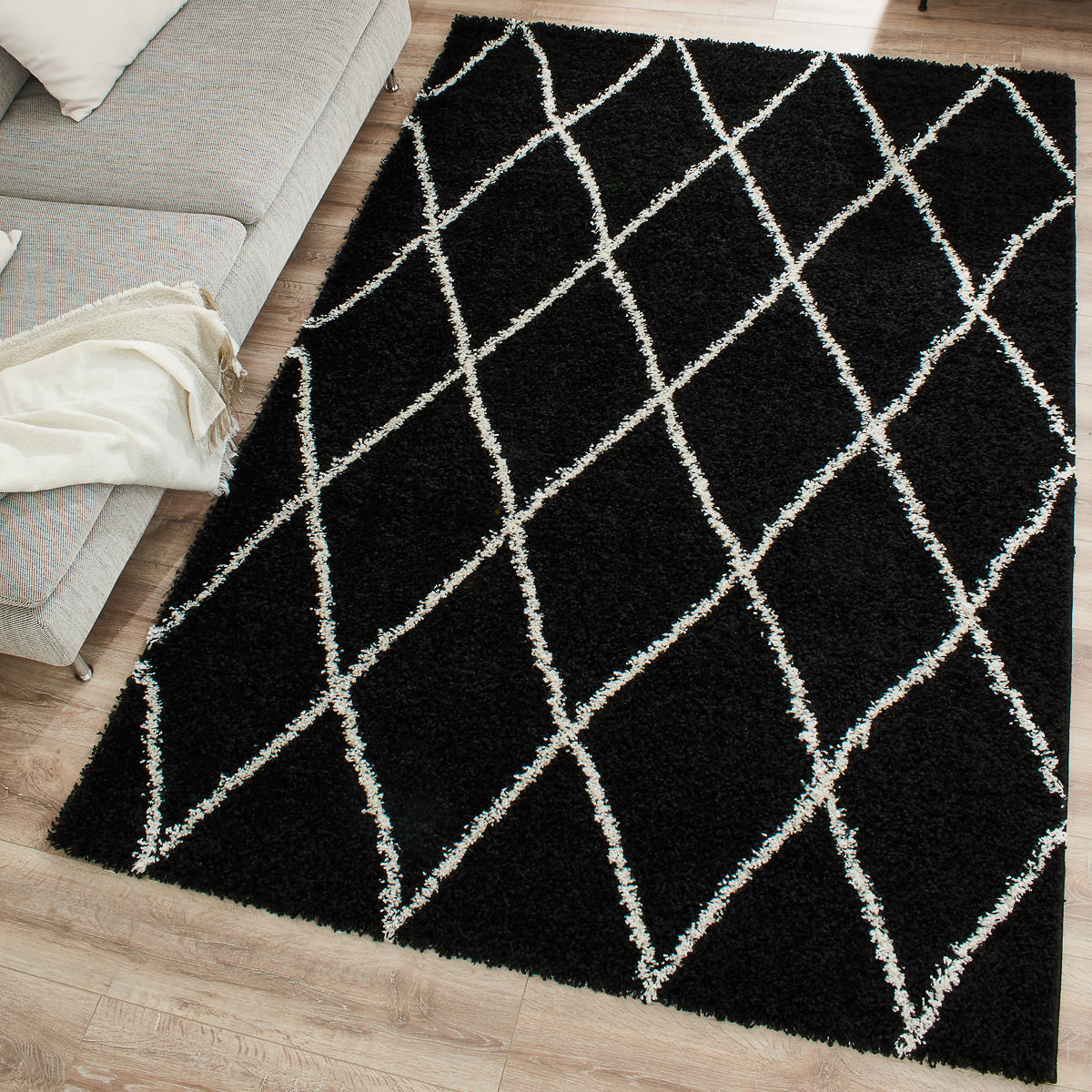 Tapis berbère - Noir - Collection Asma ASMA