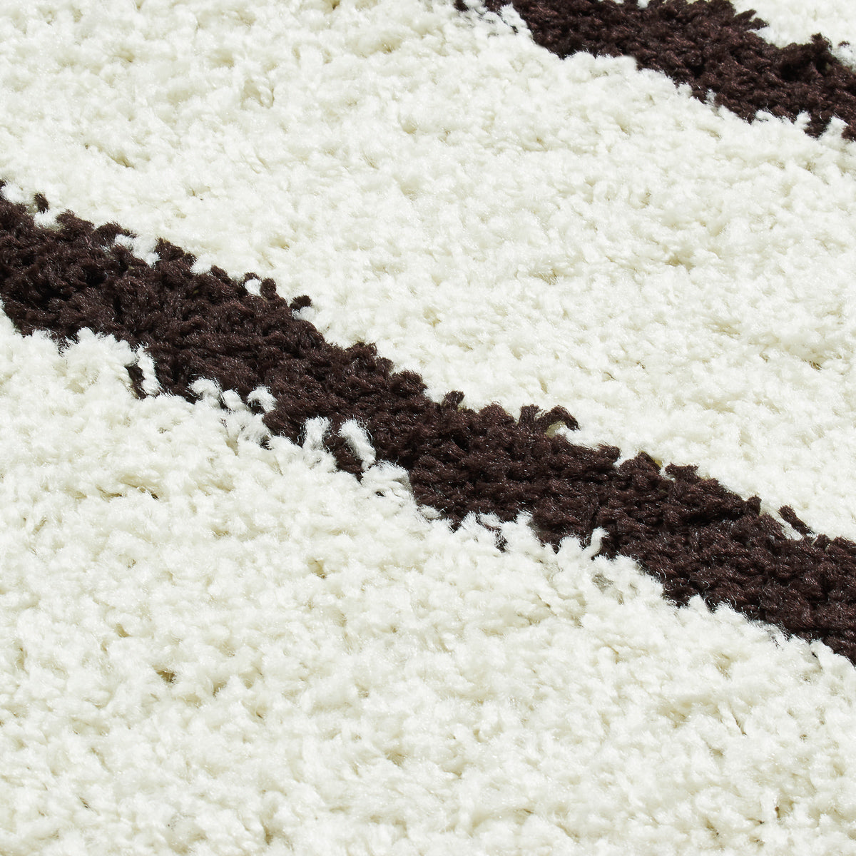 Tapis berbère en laine artificielle crème et café : ASM500CRE ASMA