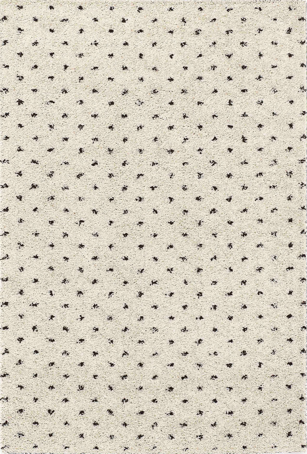 Tapis berbère en polypropylène crème et brun : ASM600CRE ASMA