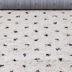 Tapis berbère en polypropylène crème et brun : ASM600CRE ASMA