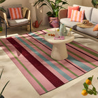 AZUR - Tapis rose pour terrasse et jardin - AZU701ROS AZUR