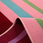 AZUR - Tapis rose pour terrasse et jardin - AZU701ROS AZUR