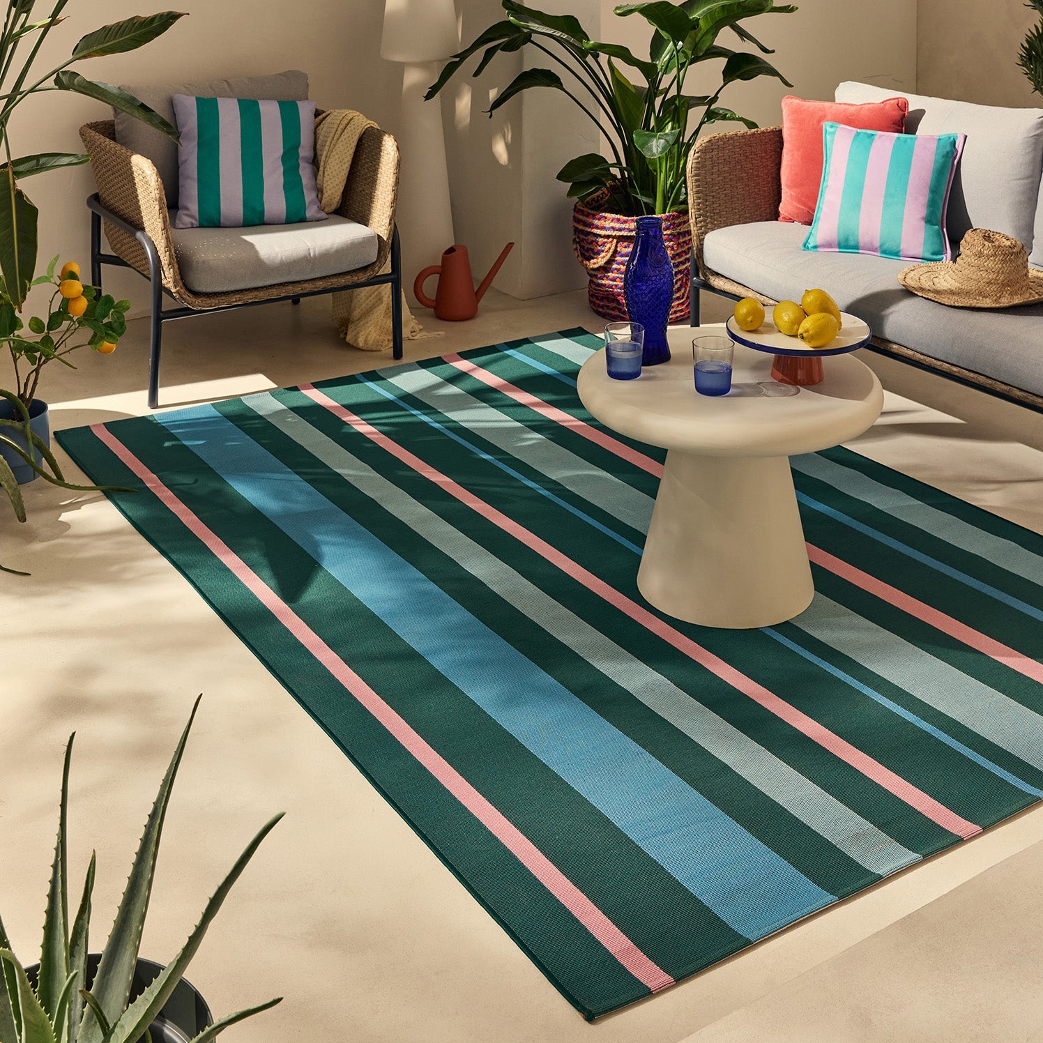 AZUR - Tapis vert pour terrasse et jardin - AZU701VER AZUR