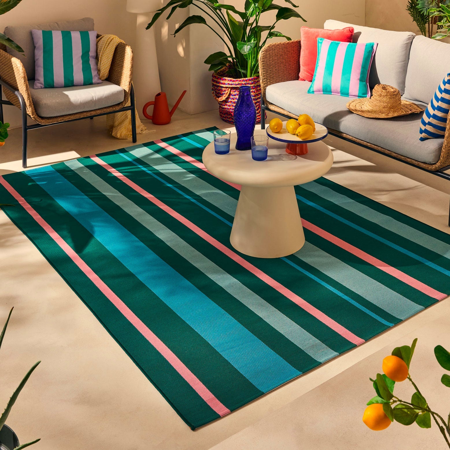 AZUR - Tapis vert pour terrasse et jardin - AZU701VER AZUR