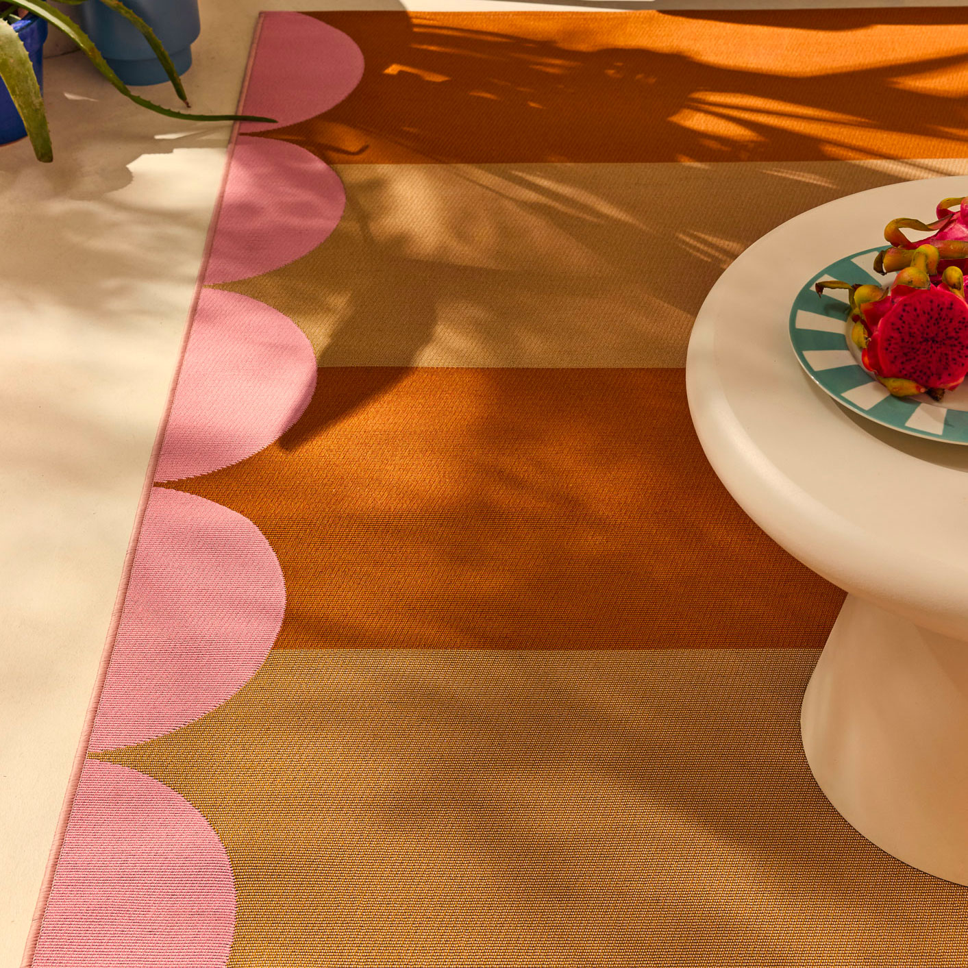 AZUR - Tapis beige pour terrasse et jardin - AZU702BEI AZUR